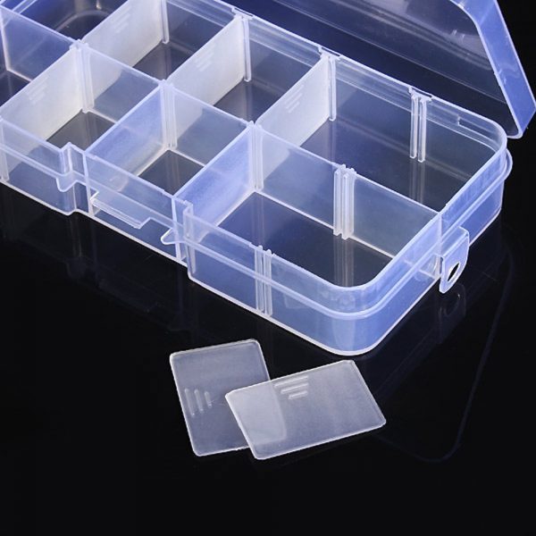 Small Electronic Components Plastic Storage Box with lid lock (Pack of 4) - Image 2