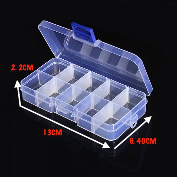 Small Electronic Components Plastic Storage Box with lid lock (Pack of 4) - Image 3