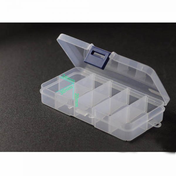 Small Electronic Components Plastic Storage Box with lid lock (Pack of 4) - Image 4