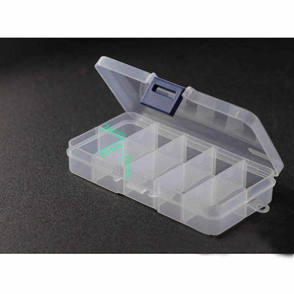 Small Electronic Components Plastic Storage Box with lid lock (Pack of 4)