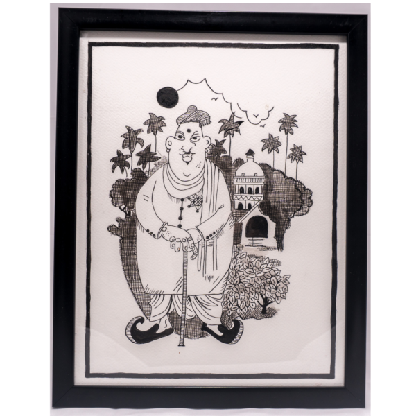 Indian Ink Cartoon Nib Painting