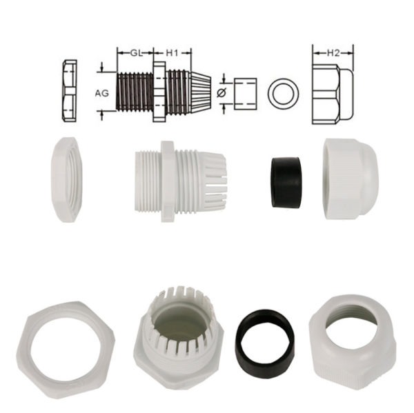 PG Compression Glands Water Resistant Stuffing Cable Connector Glands (PACK OF 10Pcs) - Image 4
