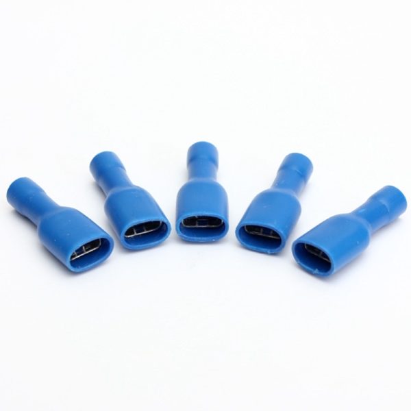 6.3mm Female Spade Connector with Insulator Boot, Crimp Terminal, Thimbles (No Color Choice) Pack of 10Nos - Image 7