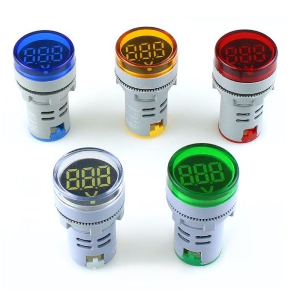 LED Voltmeter Signal Lights Digital Display Gauge Volt Voltage Meter Indicator Lamp Tester Measuring Range AC 60-500V - Image 4