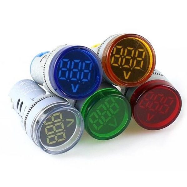 LED Voltmeter Signal Lights Digital Display Gauge Volt Voltage Meter Indicator Lamp Tester Measuring Range AC 60-500V - Image 2